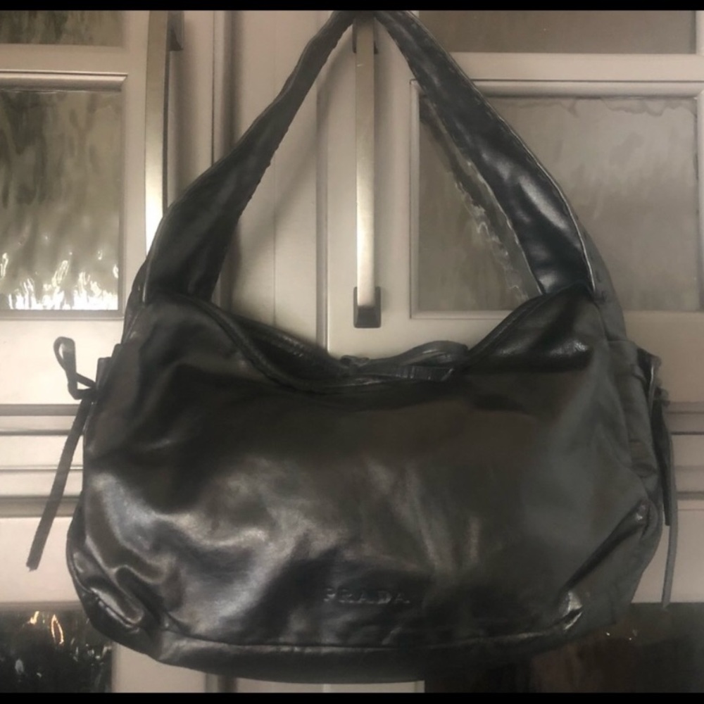 Prada small leather shoulder bag